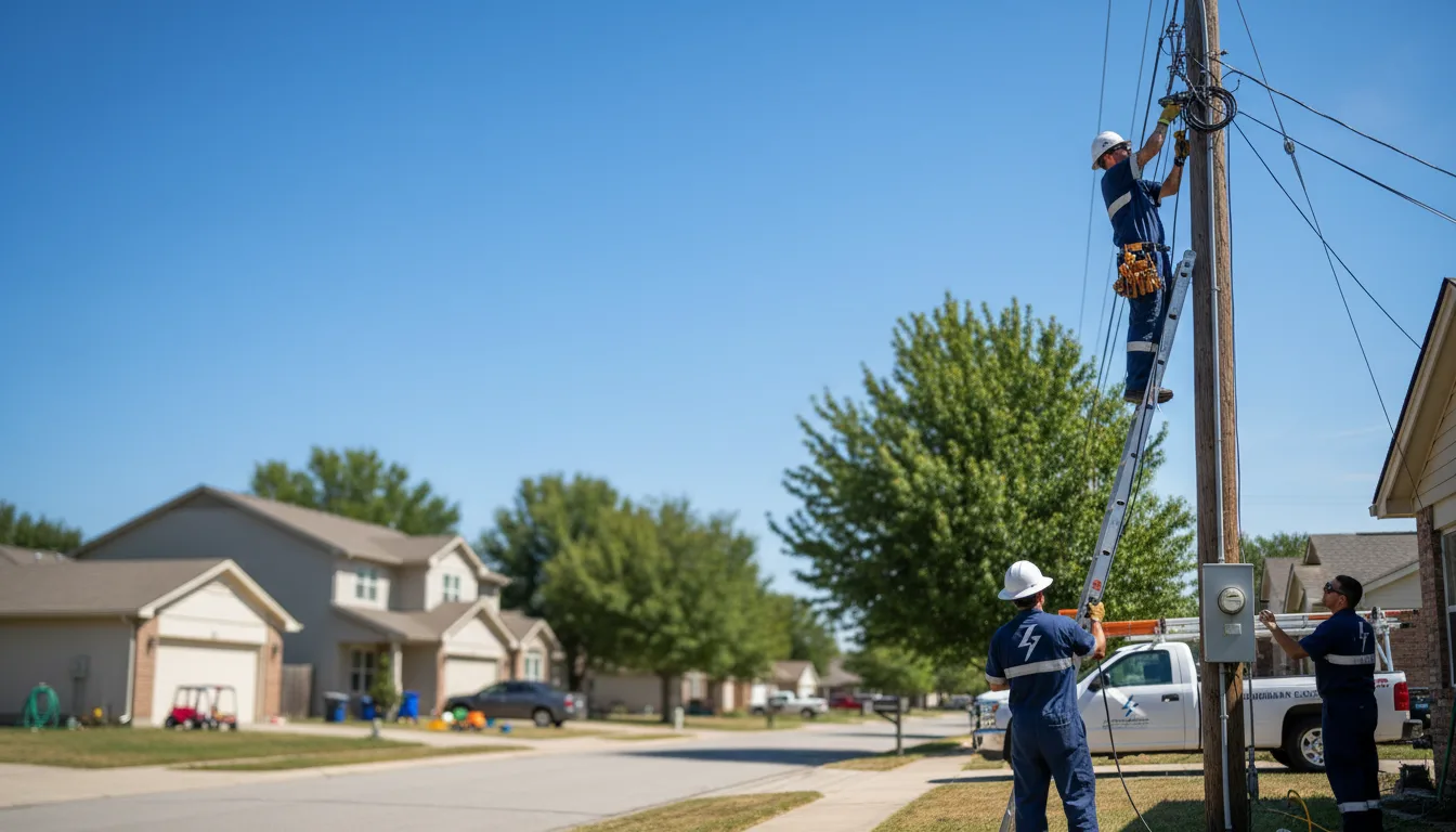 Residential electrician providing installation services in Glenfield, NY